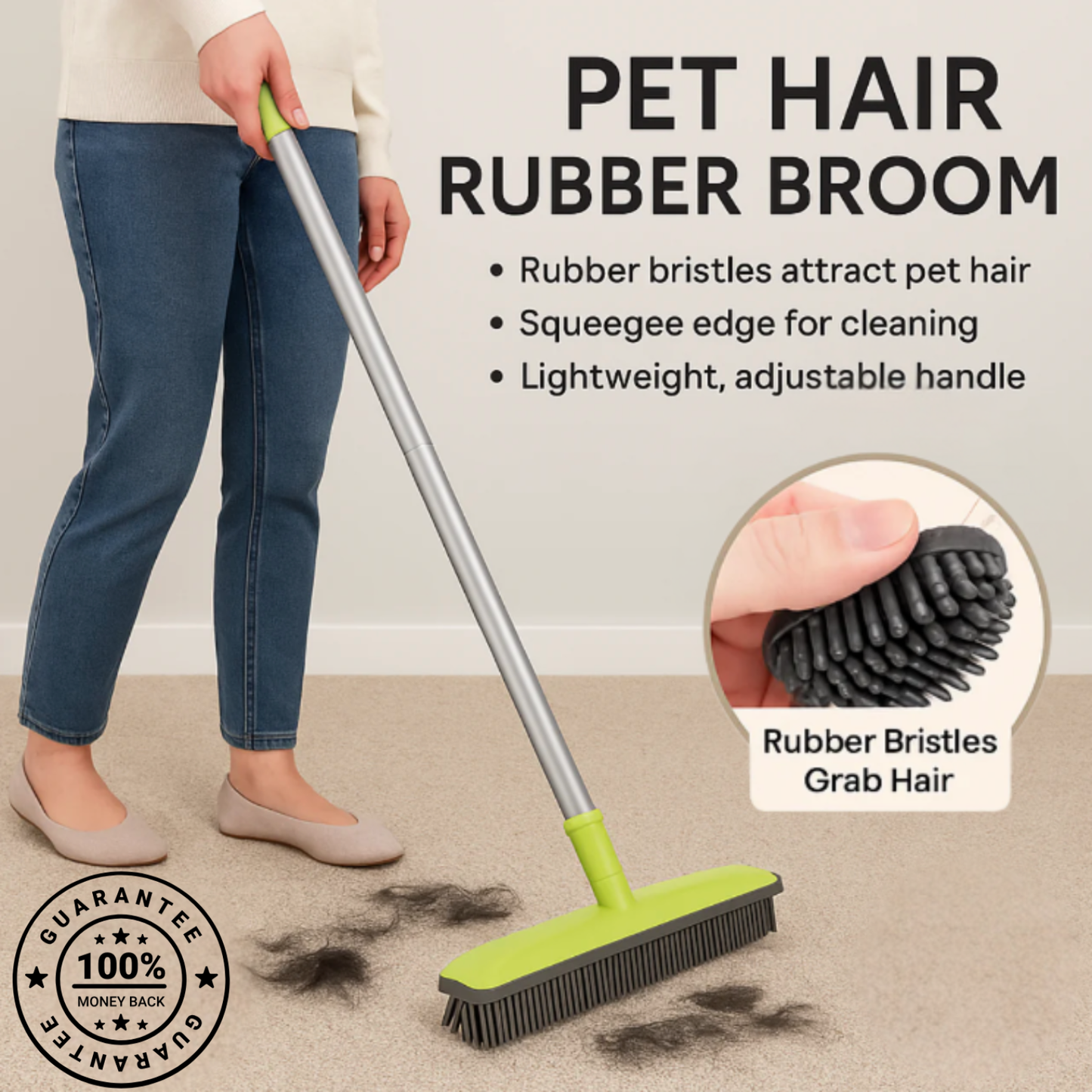 Petnomad™ - Pet Hair Rubber Broom